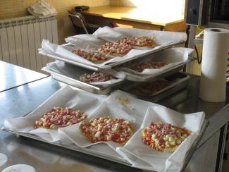 pizze nel forno