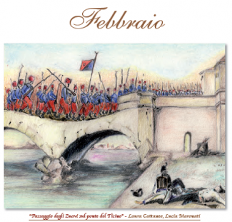 passaggio degli zuavi sul ponte del ticino, L. Cattaneo - L. Maronati